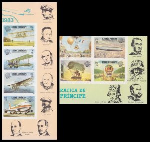 1982 Sao Tome and Principe  830b-836b 200 Years of Aviation History 50,00 €