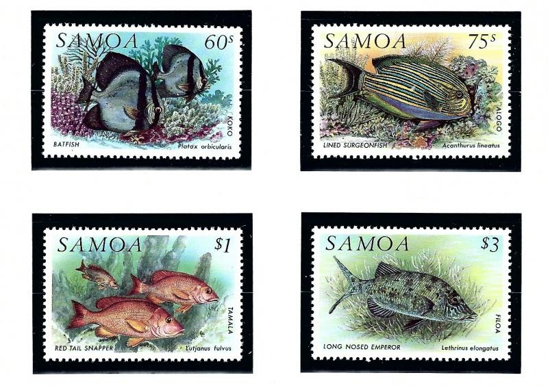 Samoa 819-22 MNH 1993 Fish