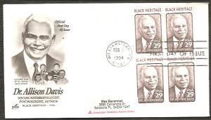 #2816 ADDR ARTCRAFT FDC BL4  Dr. Allison Davis