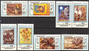 LAR 1983 Art Paintings Sc.1108/9 a/d Set of 8 MNH