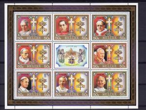 BELIZE 1986 - Scott# 807 Pope John-Paul II-Popes Shlt(8) mnh