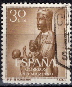 Spain; 1954; Sc. # 807; Used Single Stamp