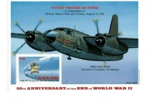 Palau 1995 - Victory Through Air Power - Souvenir Stamp Sheet - Scott #381 - MNH