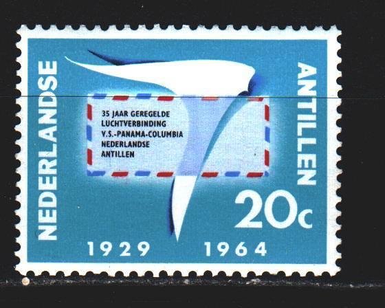 Antilles. 1964. 139 from the series. 35 years airmail in Curacao. MNH.