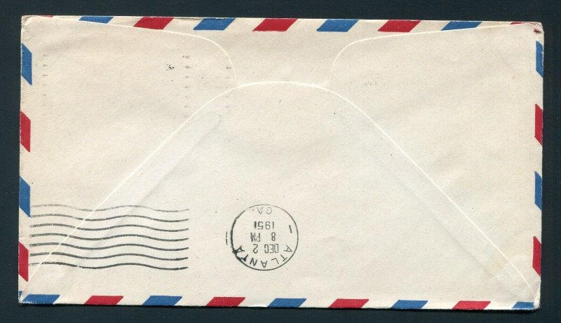 1951 Selma, Alabama First Flight Cover - Postmaster Signed