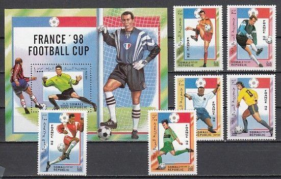 Somali Rep. 1997 Cinderella issue. World Cup Soccer set & s/sheet. ^