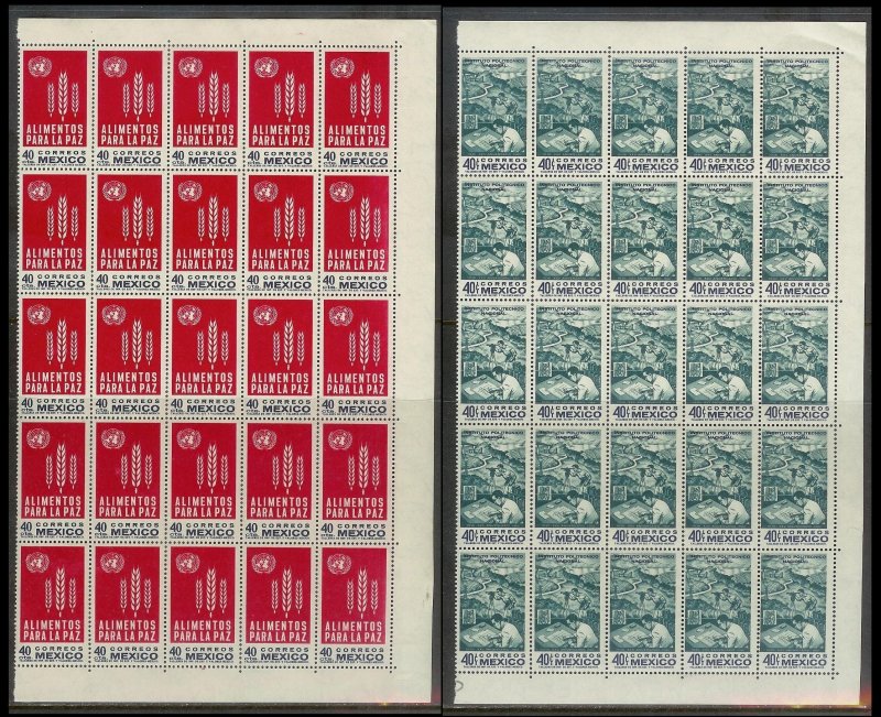 MEXICO (189) Partial Sheets 4350+ Stamps All Mint Never Hinged Huge selection!