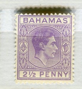 BAHAMAS; 1938 early GVI issue fine Mint hinged Shade of 2.5d. value