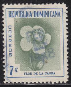 Dominican Republic 491  Mahogany Flower 1957