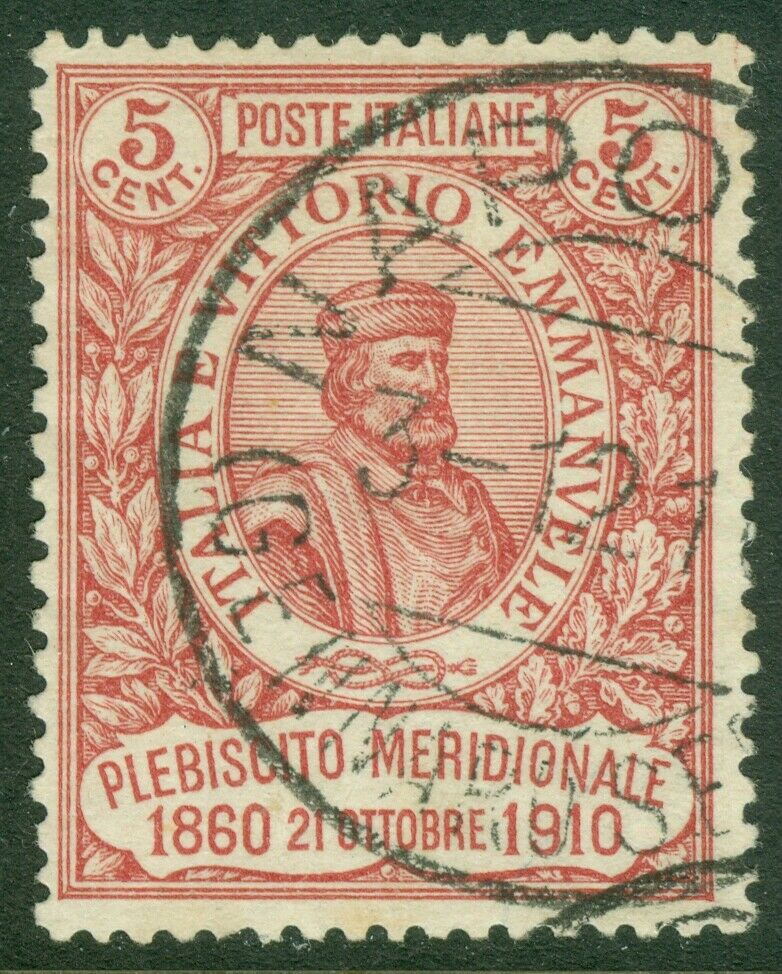 ITALY 1910 Scott #117 Very Fine, Used. Beautiful stamp. Cat $140 ...