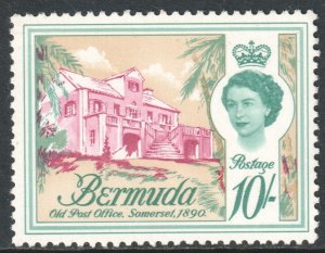 Bermuda Scott 190 - SG178, 1962 Elizabeth II 10/- MH*