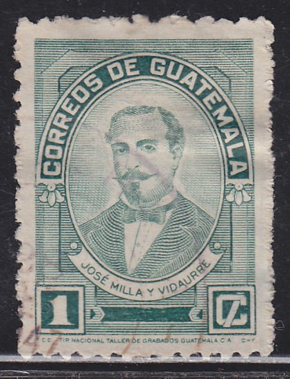 Guatemala 314 José Milla y Vidaurre 1945