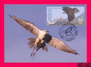 KYRGYZSTAN2015 Nature Fauna Predatory Bird Hunting Falcon Falconry Maxicard Card