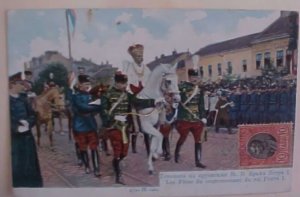 SERBIA KING PICTURE CARD 1904