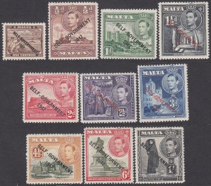 Malta 208-217 MH Short Set CV $16.95