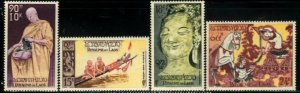 Laos MNH Sc # C27-30 Mi # 70-73 Buddha Monks