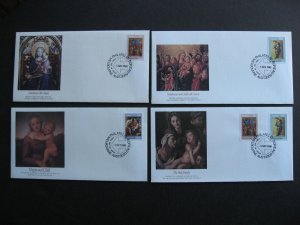 Australia Fleetwood FDC 1980 Christmas Sc 756-8 First Day Covers flaps ok