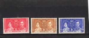 Bermuda 1937 Coronation MNH