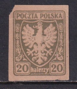 Poland 1919 Sc 67 Polish Eagle Stamp MH