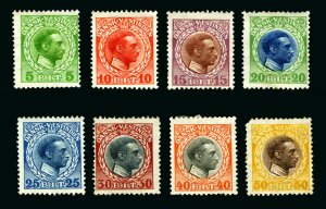 Danish West Indies #51-#58 1915 5c-50c King Christian X Set Mint Hinged