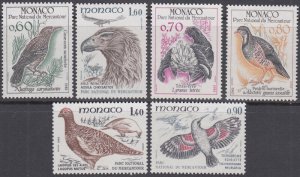 MONACO Sc # 1323-8 CPL MNH  VARIOUS BIRDS