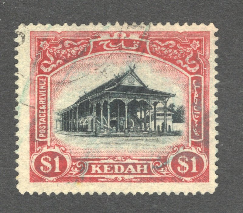 Malaya - Kedah, Scott #42   VF, Used  CV $85.00 ......   3240035