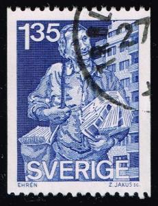 Sweden #1399 Newspaper Distributor; Used (0.25)