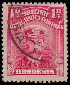 Rhodesia, Sc , SG 192 Study, Hinged - 1913 1d.  - Numbers...