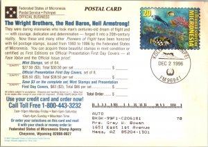 Micronesia, Worldwide Government Postal Card, Marine Life