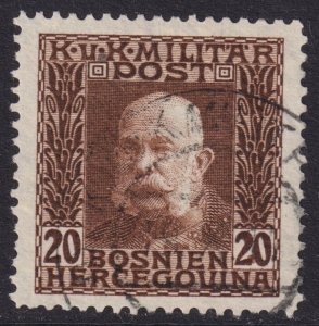 Bosnia & Herzegovina - 1912 - Scott #72 - used - Franz Josef