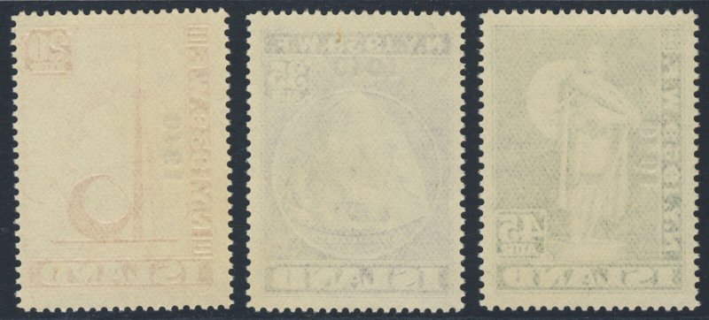 ICELAND 1940, SC 232-234, VF MNH** FRESH World's Fair OP cv $60.00  *Bay Stamps*