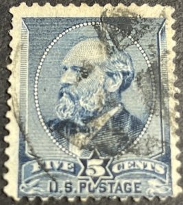 U.S.# 216-USED--SINGLE---INDIGO---1888(LOTA110)