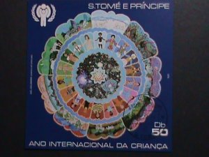 ​ST.THOMAS 1979 SC#517 INTERNATIONAL YEAR OF THE CHILD-CTO- S/S FANCY CANCEL