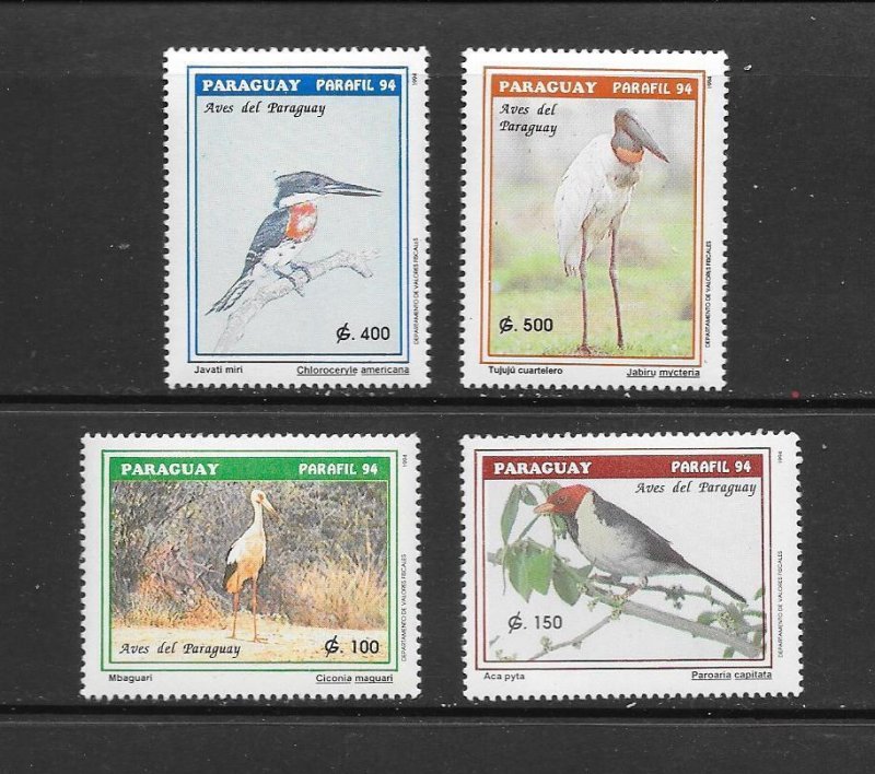 BIRDS - PARAGUAY #2491-4 MNH