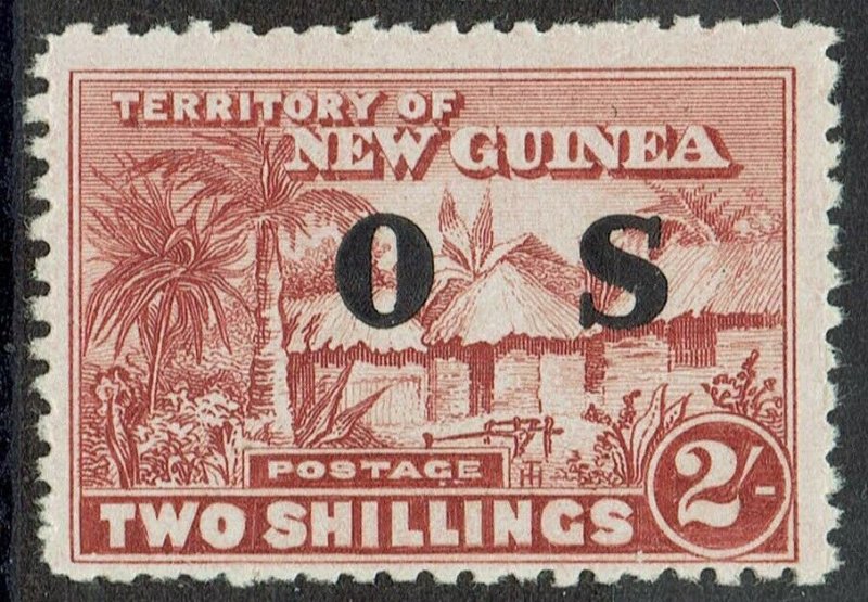 NEW GUINEA 1925 HUT OS 2/-