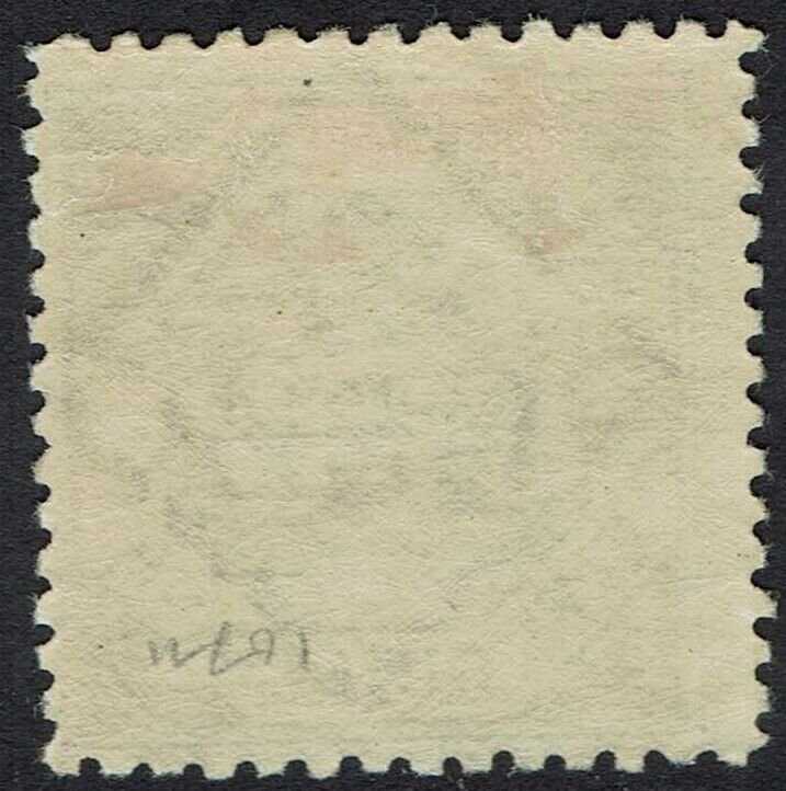 NEW SOUTH WALES 1890 MAP 5/- WMK 5/- NSW IN DIAMOND PERF 10 X 11 