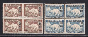 GREENLAND SC# 39-40  B/4 FVF/MNH