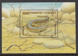 Tajikistan 75 Lizard Souvenir Sheet MNH VF