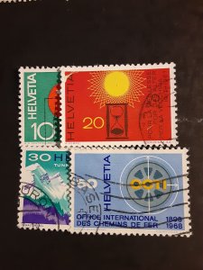 Switzerland #483-486          Used