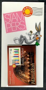 #3118 Hanukkah Stampers Cards with 4 MNH stamps and mounts