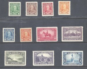 Canada #217-227 MNH/MH KGV PICTORIAL ISSUE BS25263