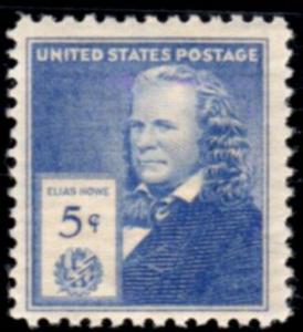 US Stamp #892 MH - Elias Howe Famous American