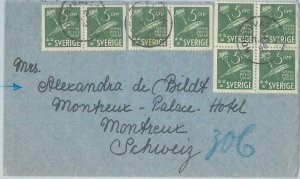 77636 - SWEDEN - POSTAL HISTORY - Facit 359BB*4 on COVER  to SWITZERLAND 1946