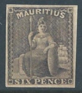 Mauritius #20 Mint No Gum 6p Britannia