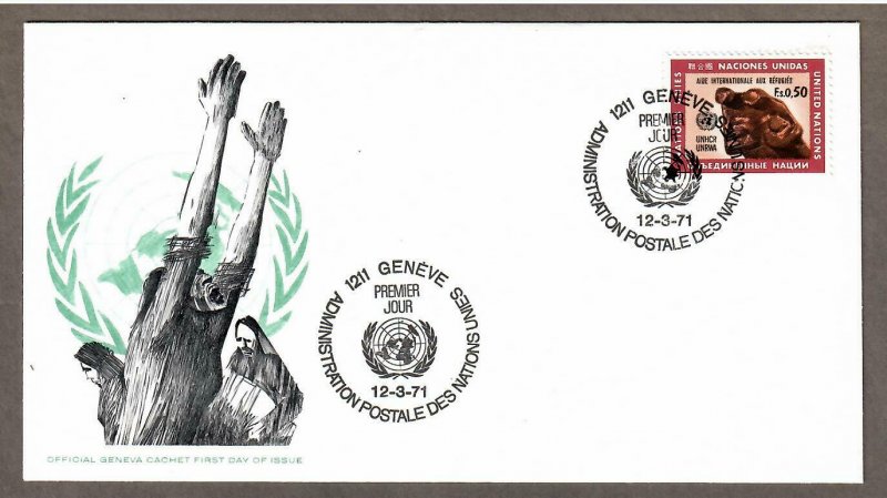 UN Geneva # 16 , International Support for Refugees , FDC - I Combine S/H