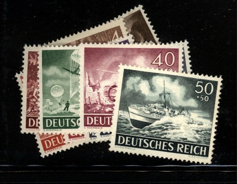 Germany  Scott B218-29 Mi 831-42 Wehmacht Fresh Mint NH set