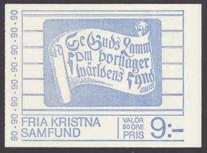 Sweden 1978 Free Churches Booklet VFMNH (1241a)