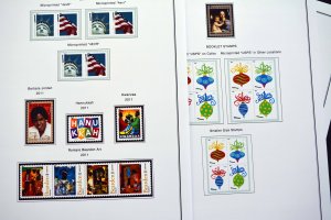 COLOR PRINTED U.S.A. 2011-2020 STAMP ALBUM PAGES (101 illustrated pages)