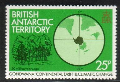 Trees, Continental Drift & Climatic Change, British Antarctic Ter. SC#90 MNH