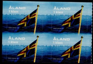 Aland Finland Sc 222a 2004 Flag Anniversary stamp booklet pane mint NH